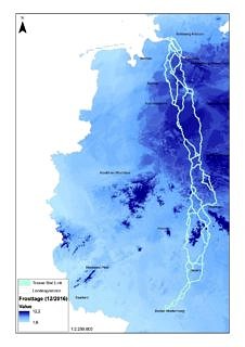 Verteilung der Anzahl der Frosttage (Bertermann et al. 2020)